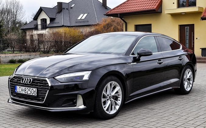 Audi A5 cena 170000 przebieg: 33000, rok produkcji 2020 z Gliwice małe 154